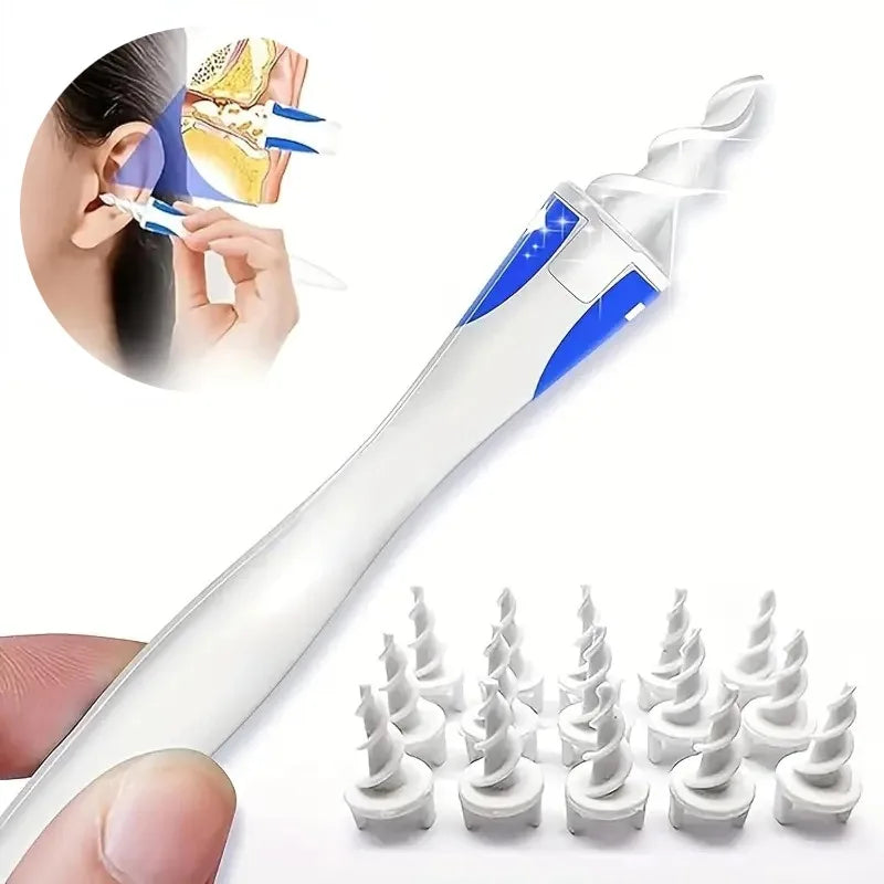 Reusable Spiral Silicone Ear Wax Removal Tool