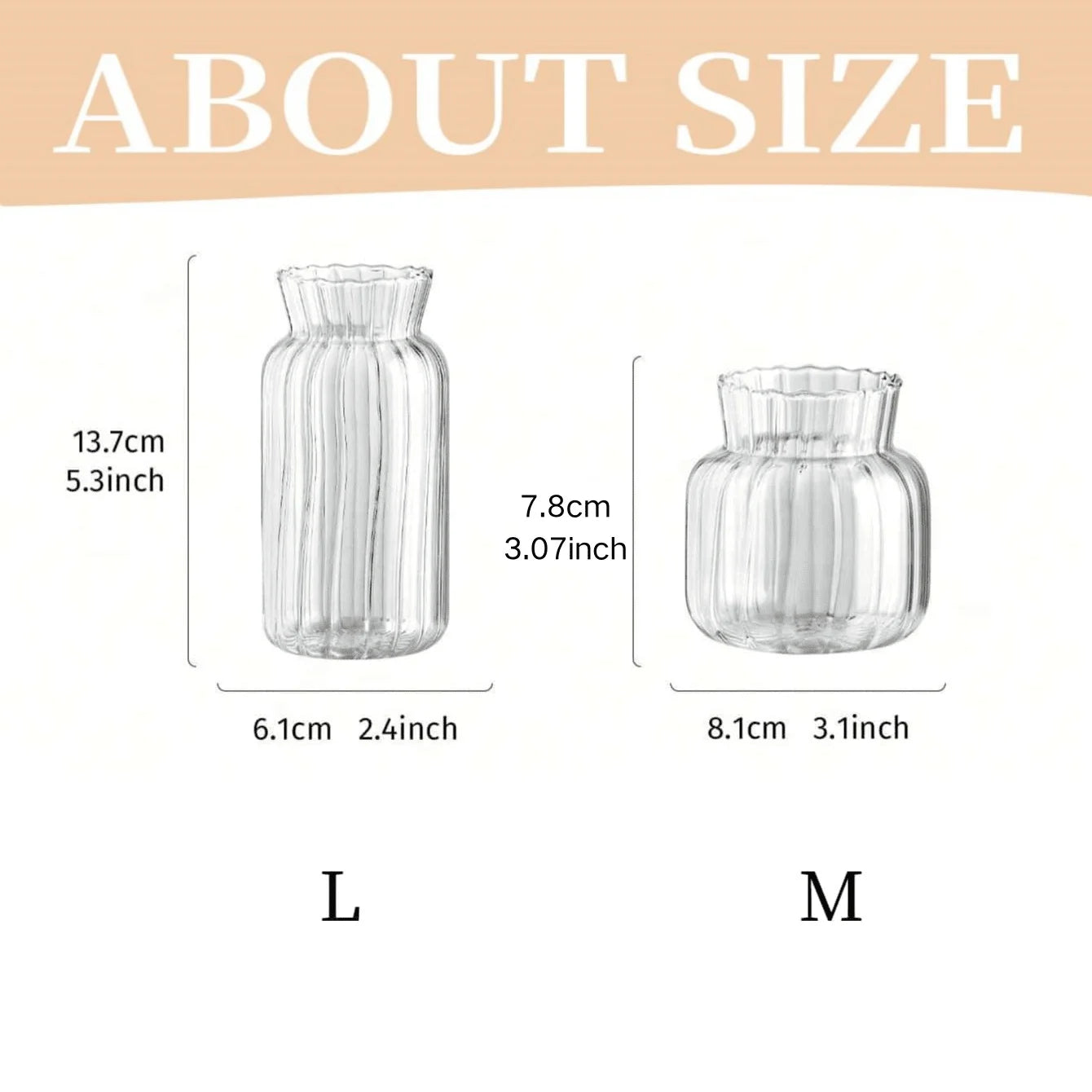 Nordic Transparent Glass Table Vase