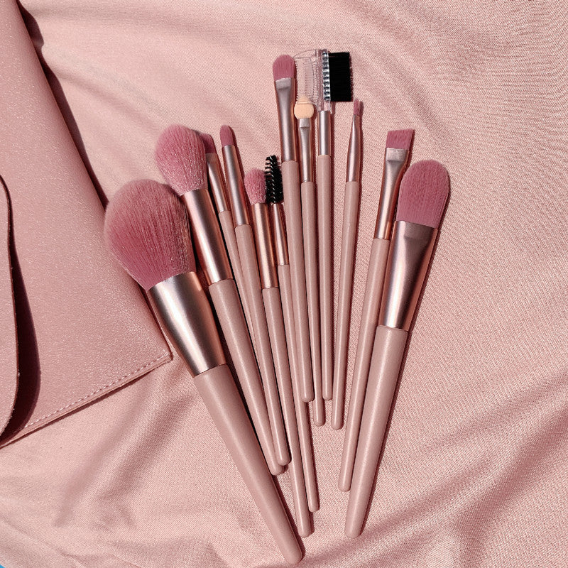 New 7 12 naked pink makeup brush set