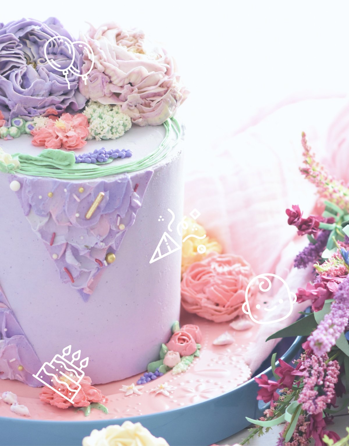 Personalised Tropical Cake