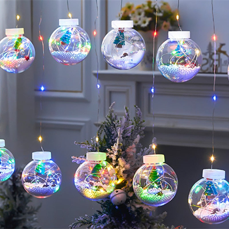 Warm LED Ball Curtain Lights