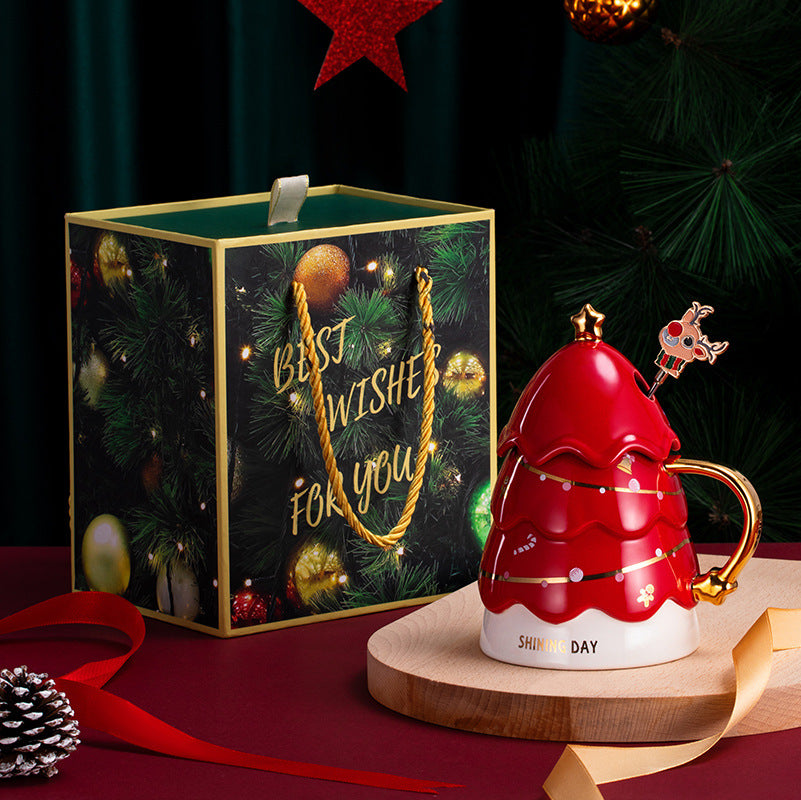 Charming Christmas Tree Mug - Perfect Birthday Gift for Her