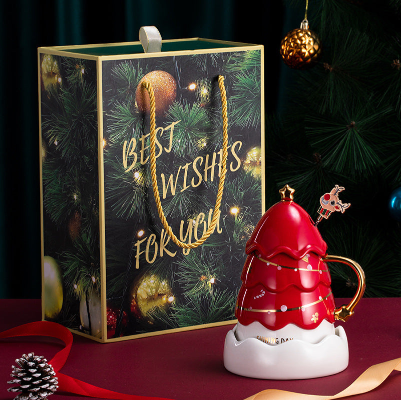 Charming Christmas Tree Mug - Perfect Birthday Gift for Her