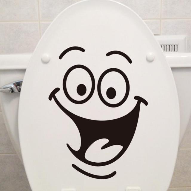 Creative Waterproof Stickers Bathroom Decoration Stickers WC Toilet Cute Cartoon Decoration Home Decoration Waterproof Applique
