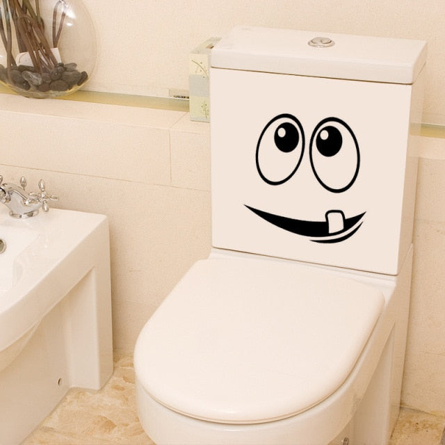 Creative Waterproof Stickers Bathroom Decoration Stickers WC Toilet Cute Cartoon Decoration Home Decoration Waterproof Applique