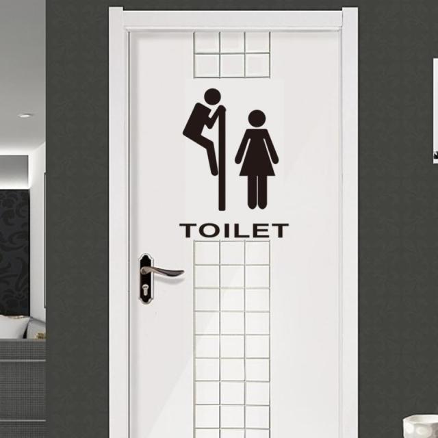 Creative Waterproof Stickers Bathroom Decoration Stickers WC Toilet Cute Cartoon Decoration Home Decoration Waterproof Applique