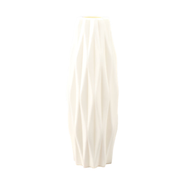 White Modern Plastic Flower Vase