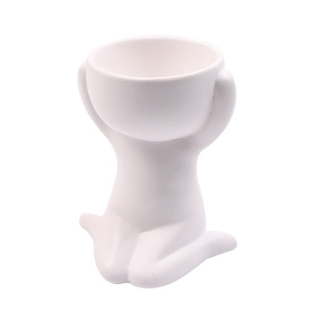 Creative Humanoid Ceramic Flower Pot