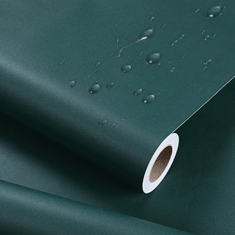 Dark Green Vinyl Wallpaper