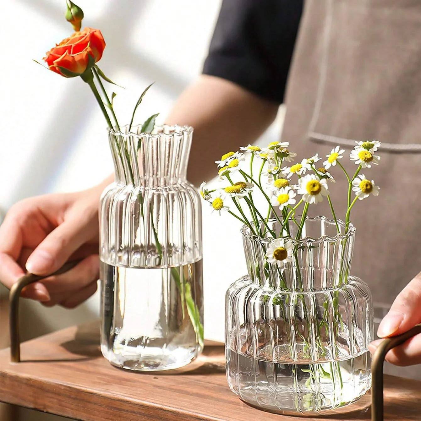 Nordic Transparent Glass Table Vase