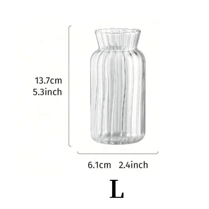Nordic Transparent Glass Table Vase