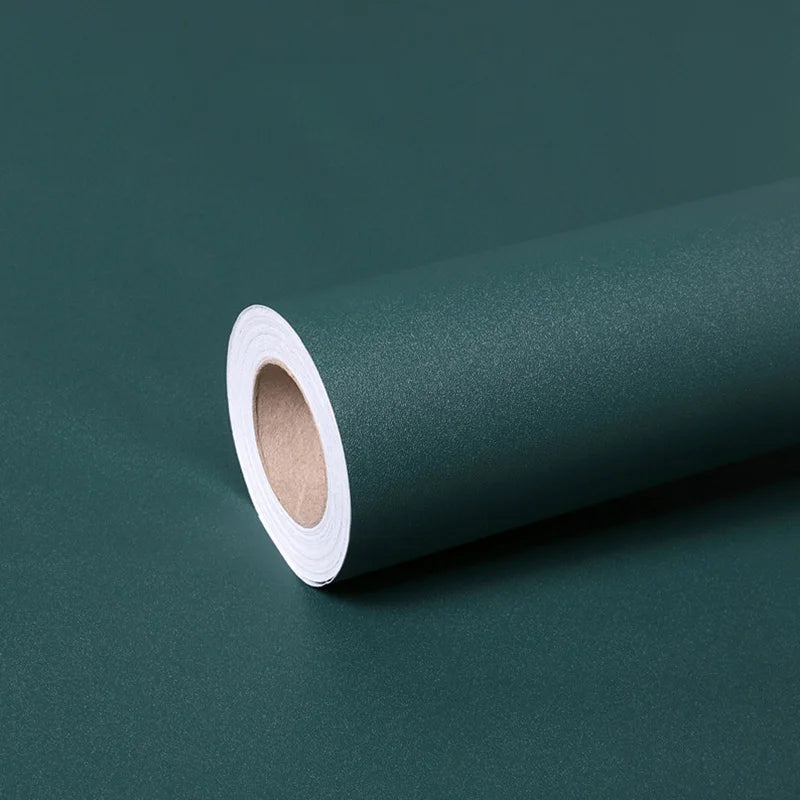 Dark Green Vinyl Wallpaper