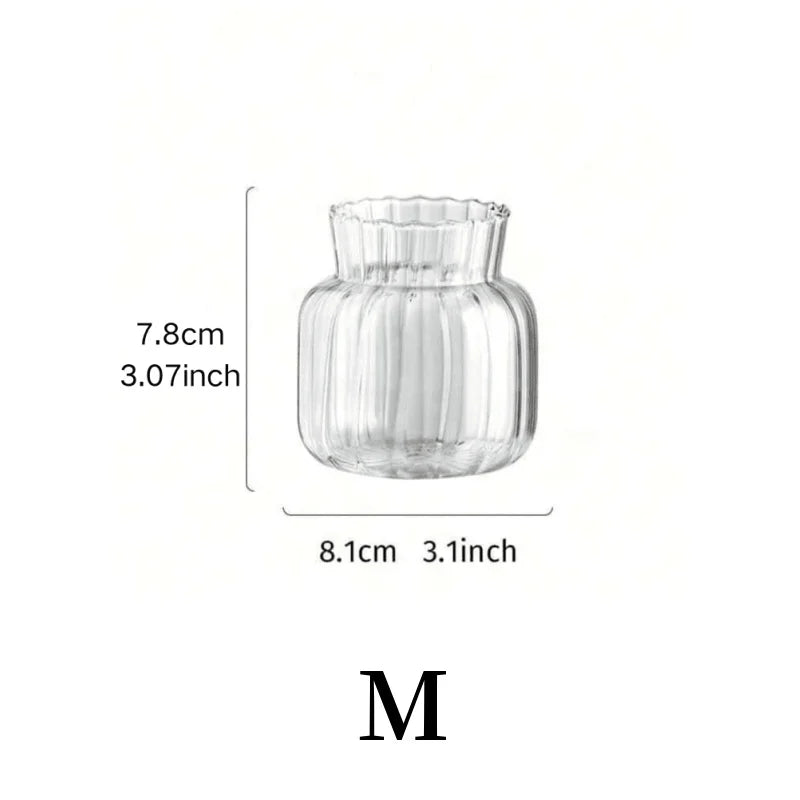 Nordic Transparent Glass Table Vase