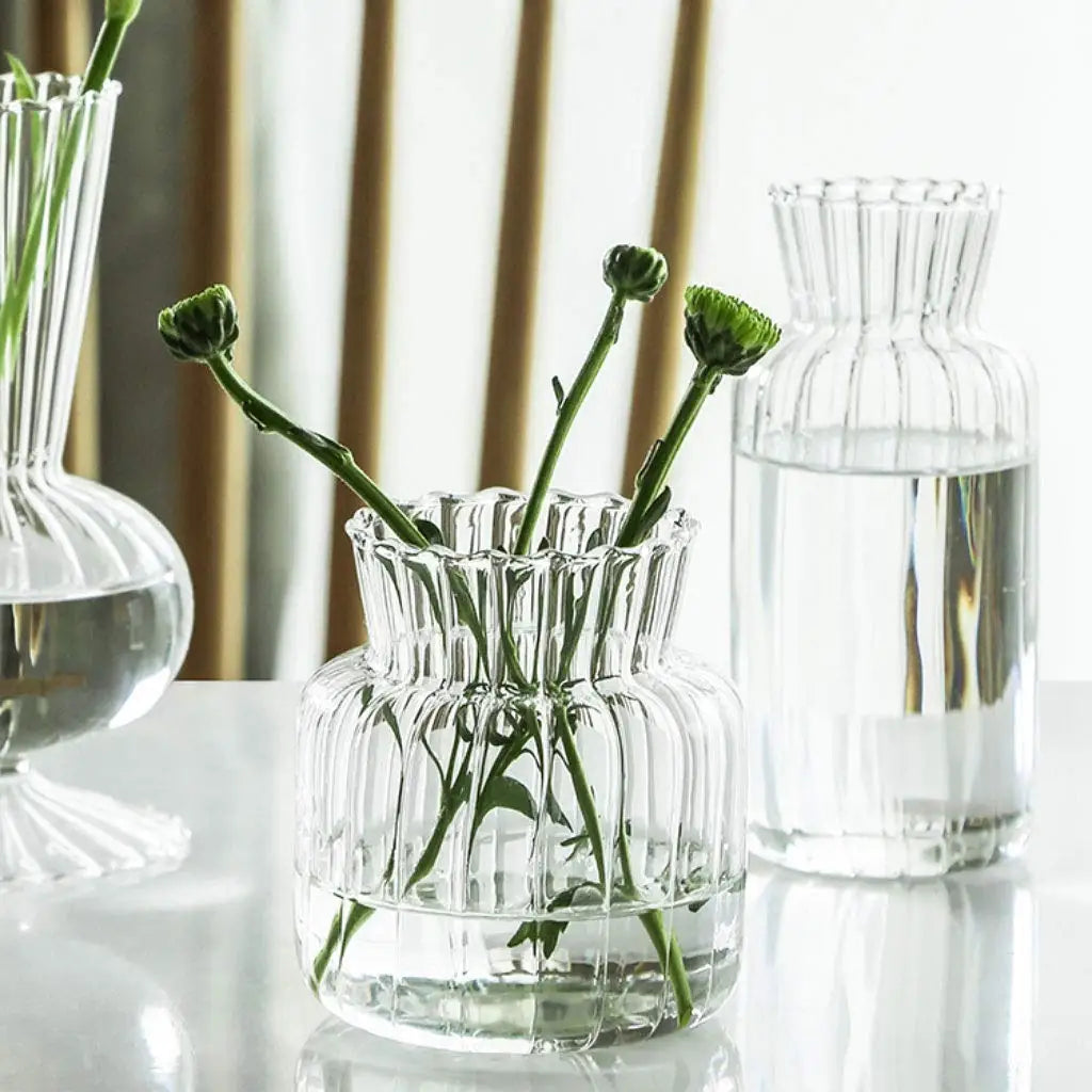 Nordic Transparent Glass Table Vase