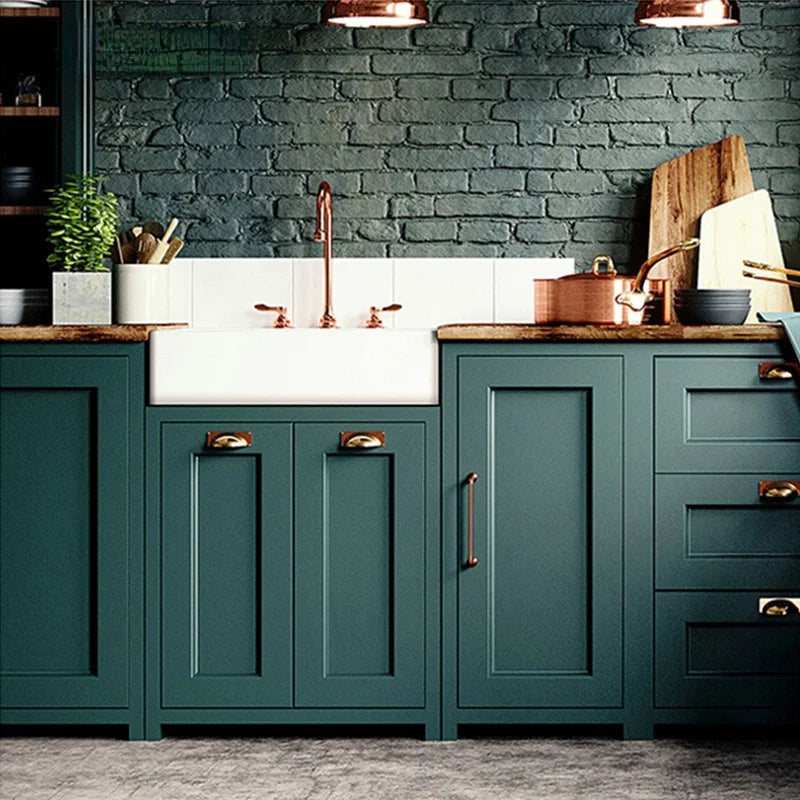 Dark Green Vinyl Wallpaper