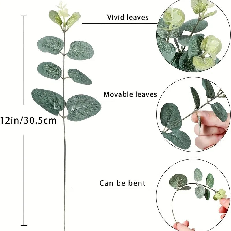 Artificial Eucalyptus Leaf Stems