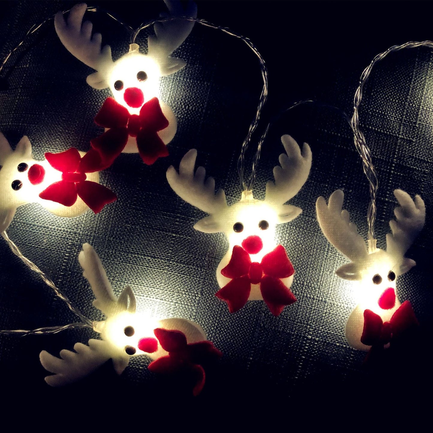 Cross-border new LED Christmas cloth art plush snowman string lights Christmas tree holiday party decoration lantern pendant