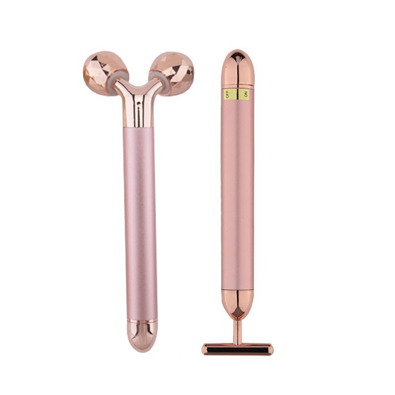 Roller massage gold rod beauty rod Y-face face thin face instrument