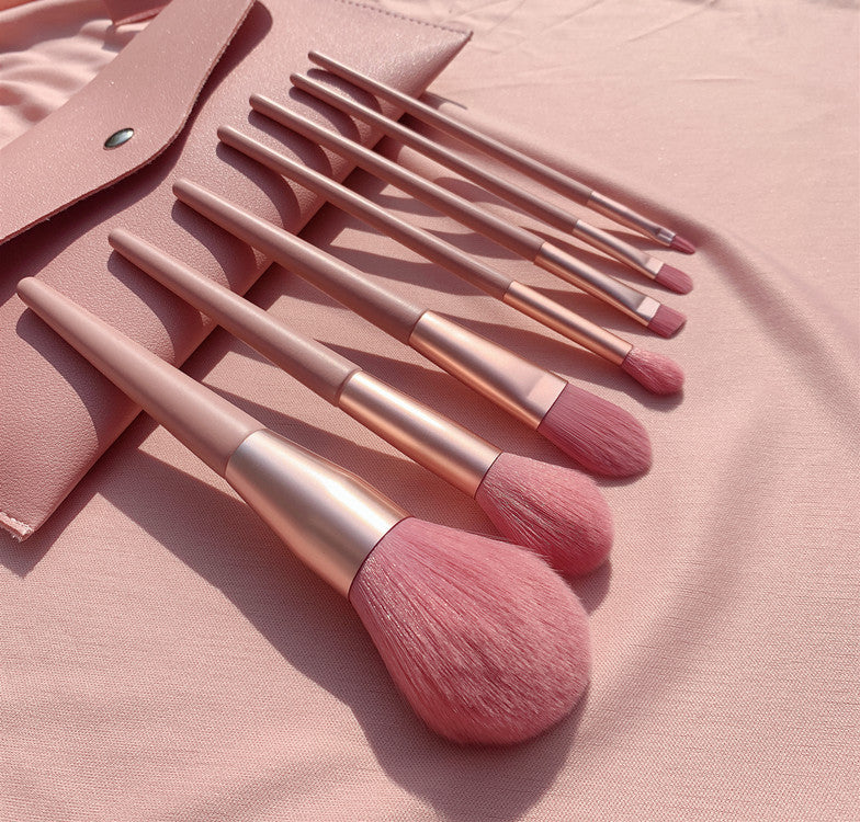 New 7 12 naked pink makeup brush set