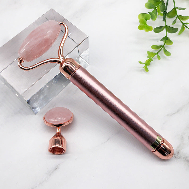 Powder crystal two-in-one jade gold rod electric massager