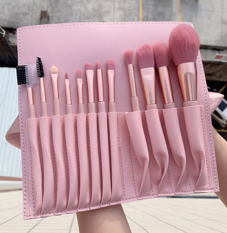 New 7 12 naked pink makeup brush set