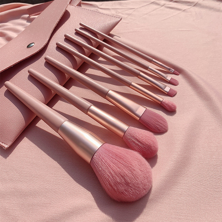 New 7 12 naked pink makeup brush set