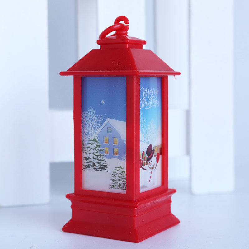 Christmas Falls Decoration props Fireer Lighthouse LED Electronic Candle Lamp Santa Lights Decoration