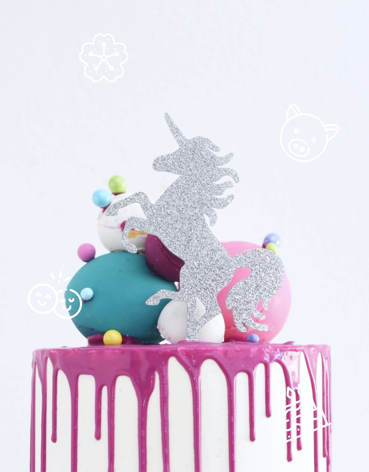 Personalised Unicorn Cake