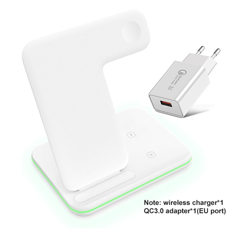 Wireless Charger Stand 15W Qi Fast Charging Dock Station