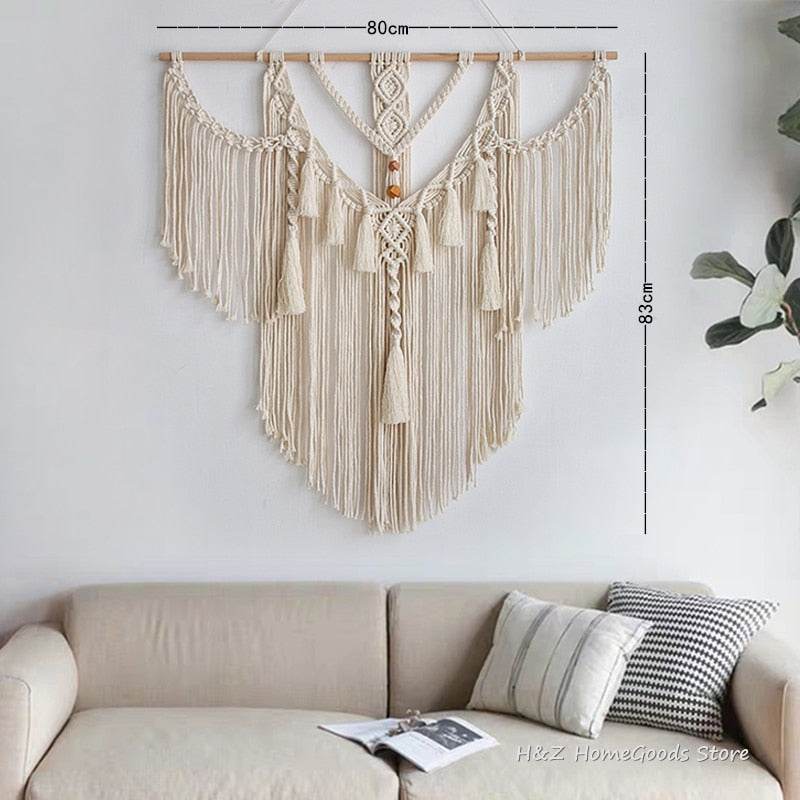 Macrame Tapestry Boho Decoration Nordic Style Hand Woven Tapestry