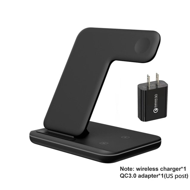 Wireless Charger Stand 15W Qi Fast Charging Dock Station