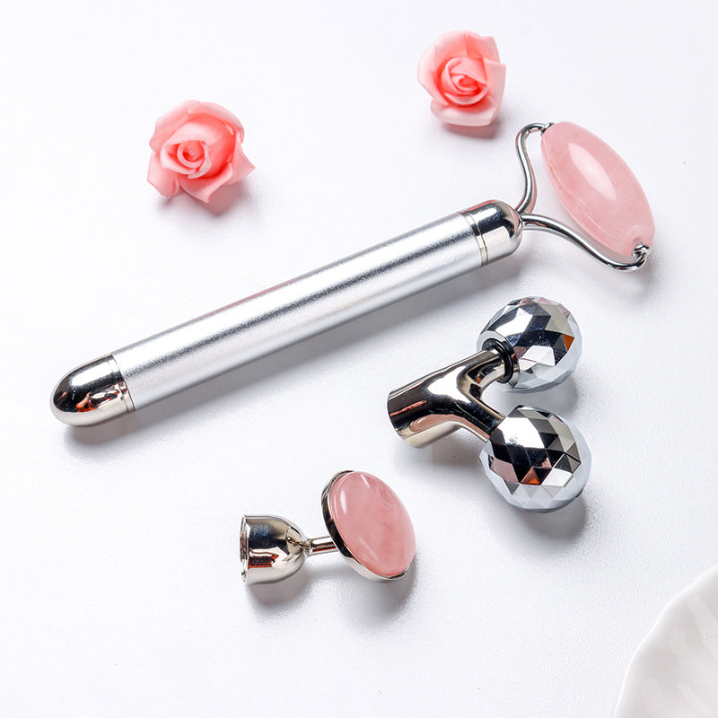 Powder crystal two-in-one jade gold rod electric massager