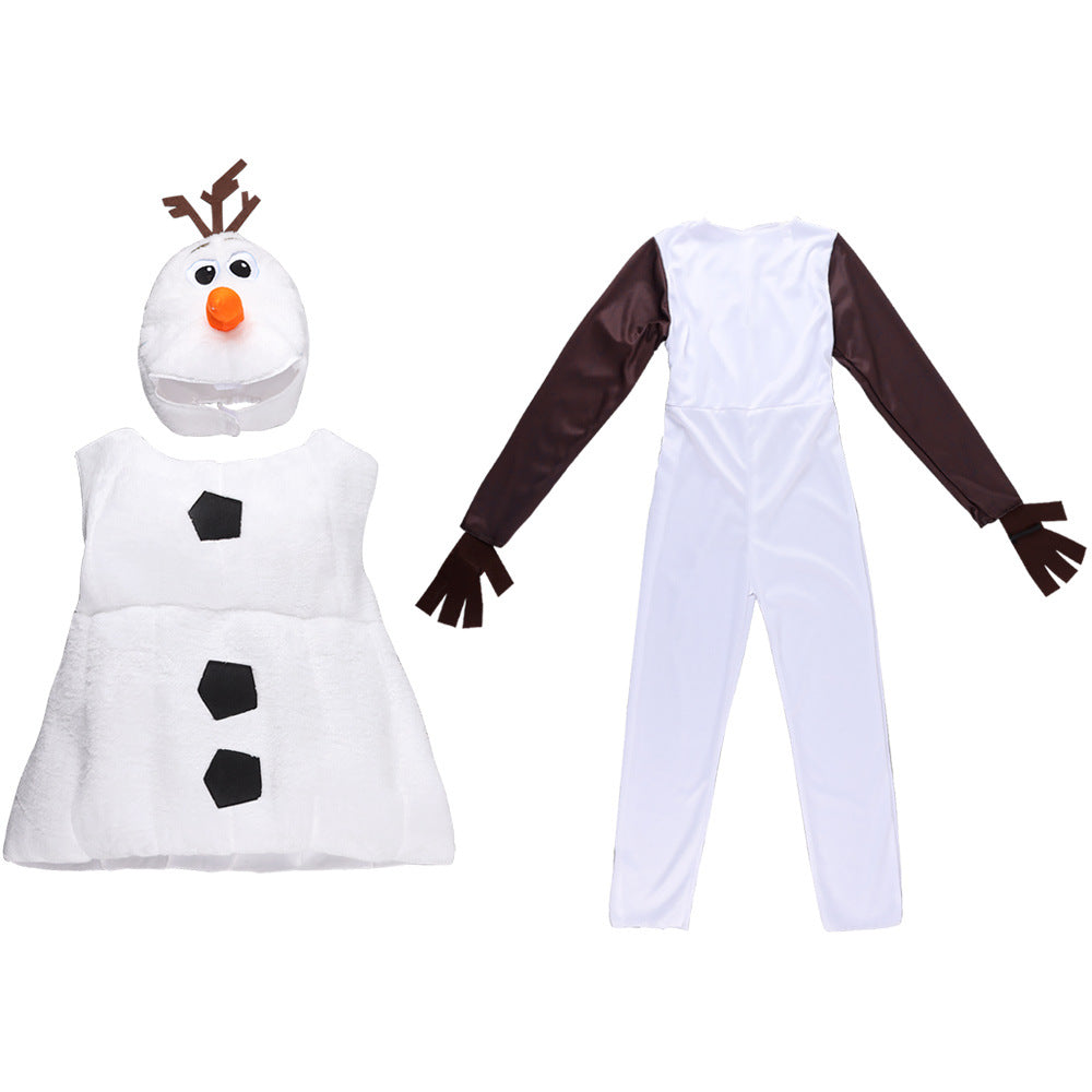 Ice Snow Qiyuan Children's Bao Show Halloween Christmas COSPLAY Costume Anime Snow Bao Suit