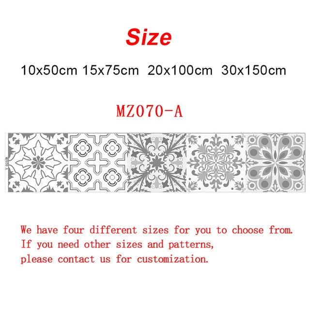 Retro Pattern Tile Floor Stickers – Waterproof Wall Art for Home Decor