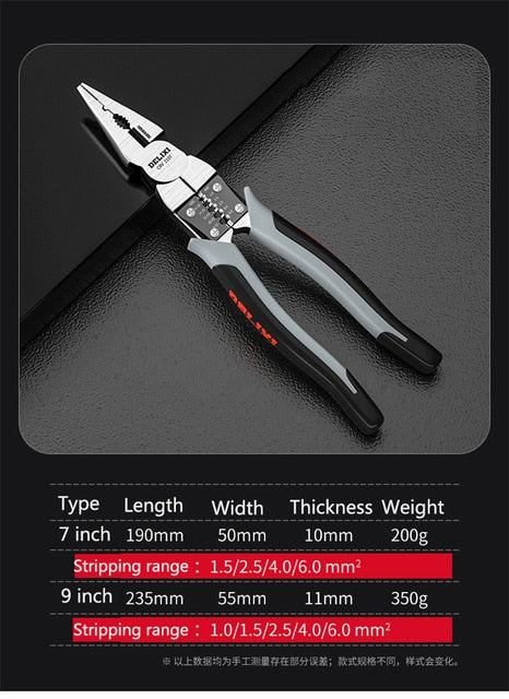 Multifunctional Universal Diagonal Pliers