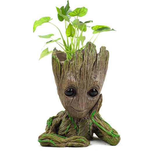 Baby Groot Flower Pot – Creative Planter and Pen Holder for Home and Garden