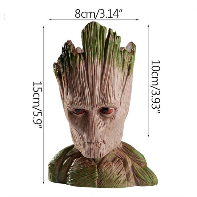 Baby Groot Flower Pot – Creative Planter and Pen Holder for Home and Garden