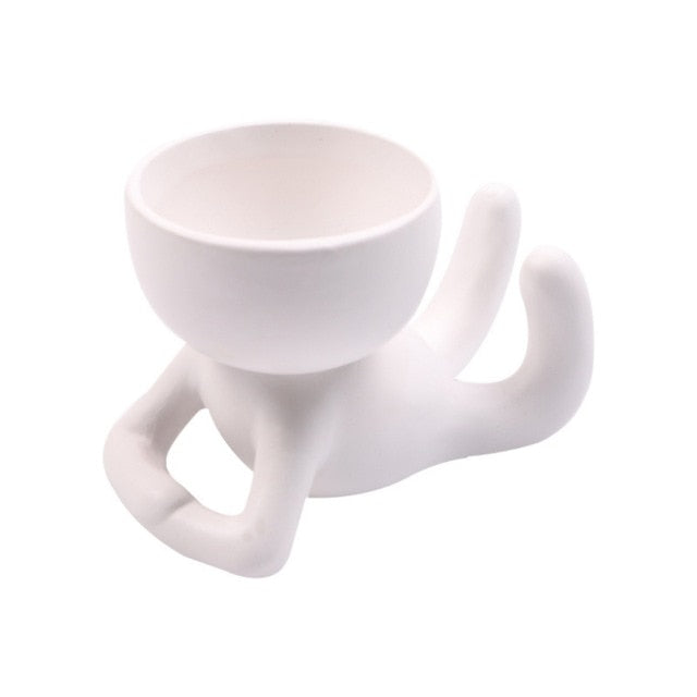 Creative Humanoid Ceramic Flower Pot