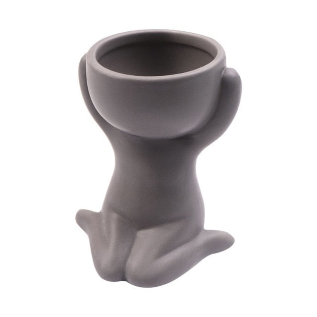 Creative Humanoid Ceramic Flower Pot