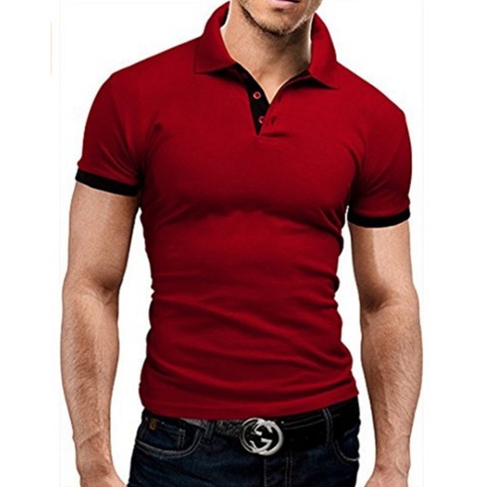 Covrlge Polo Shirt Men Summer Stritching Men's