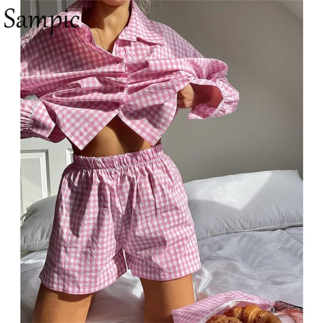 Sampic Loung Wear Tracksuit Women Shorts