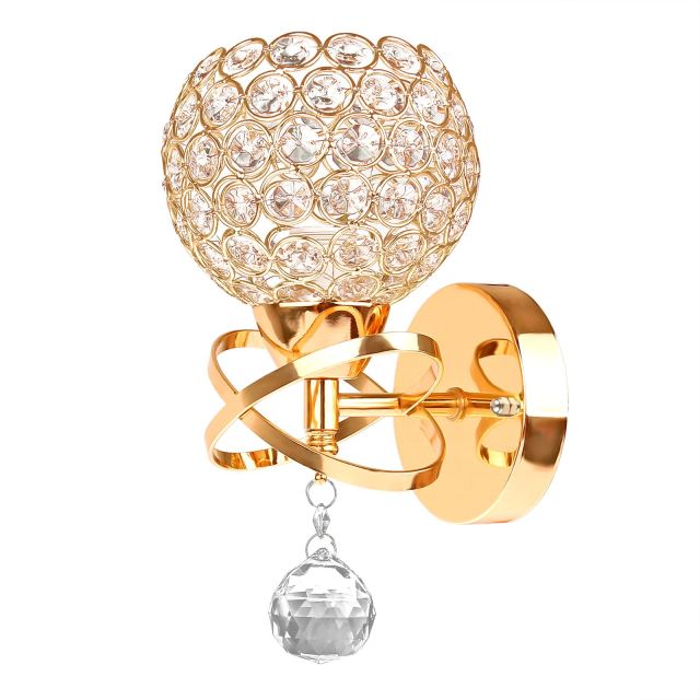 Crystal Wall Light  Indoor Lighting Wall Lamp Crystal Lights Decoration Bedside Wall Sconce Gold/Sliver For Modern Home Ligting