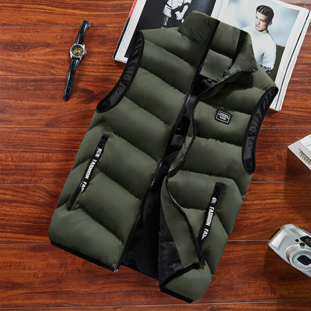 Fashion Mens Jacket Sleeveless Vest Spring