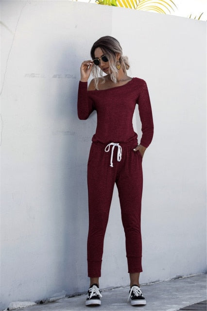 Fashion Women Summer Solid Color Jumpsuits